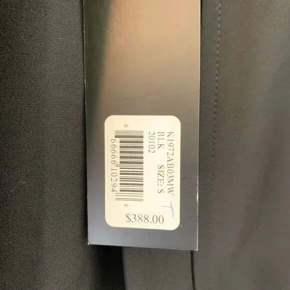 New $388 Misook Black Zipper blazer Jacket Small S - Picture 2 of 6